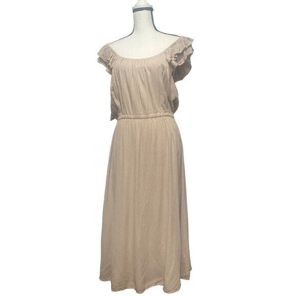 INC International Concepts Women's Metallic Dress, Toasted Twine, Sz. L - Picture 11 of 11